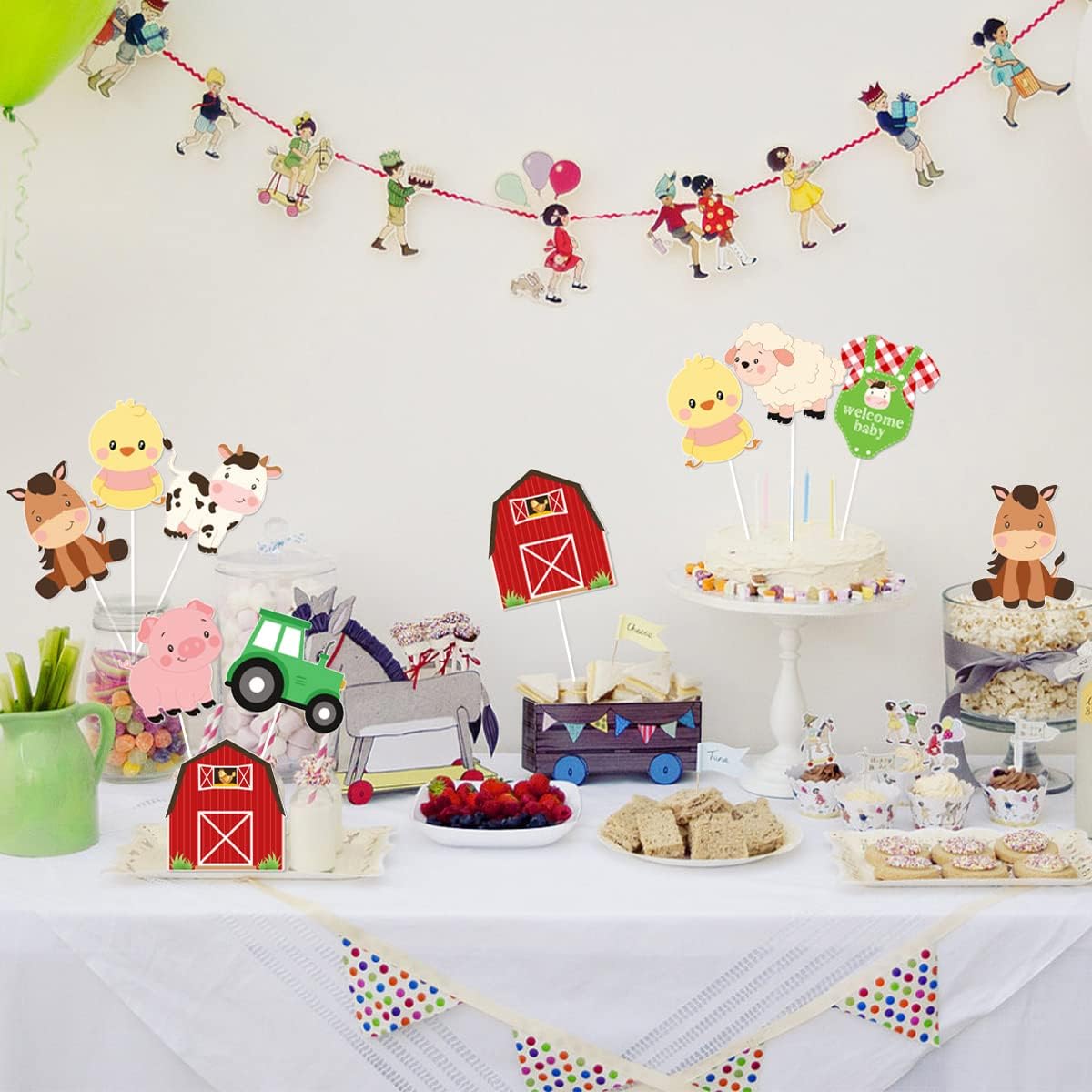 Farm Animal Baby Shower Center - Centerpiece Stick review and price