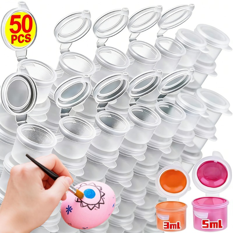 10/30/50PCS Empty Paint Pots M - Plastic Cup 50Pcs review and price