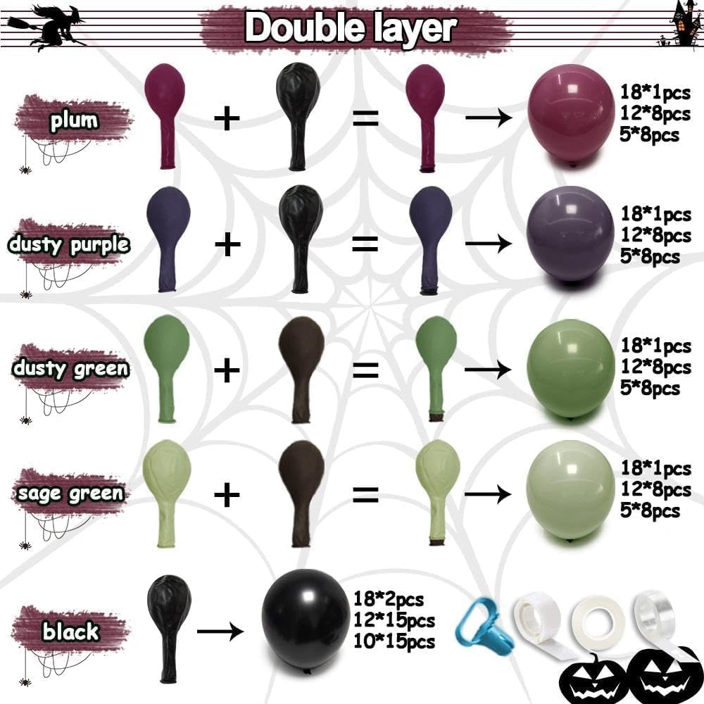 Black Purple Green Halloween S - Balloon Arch Kit review and price
