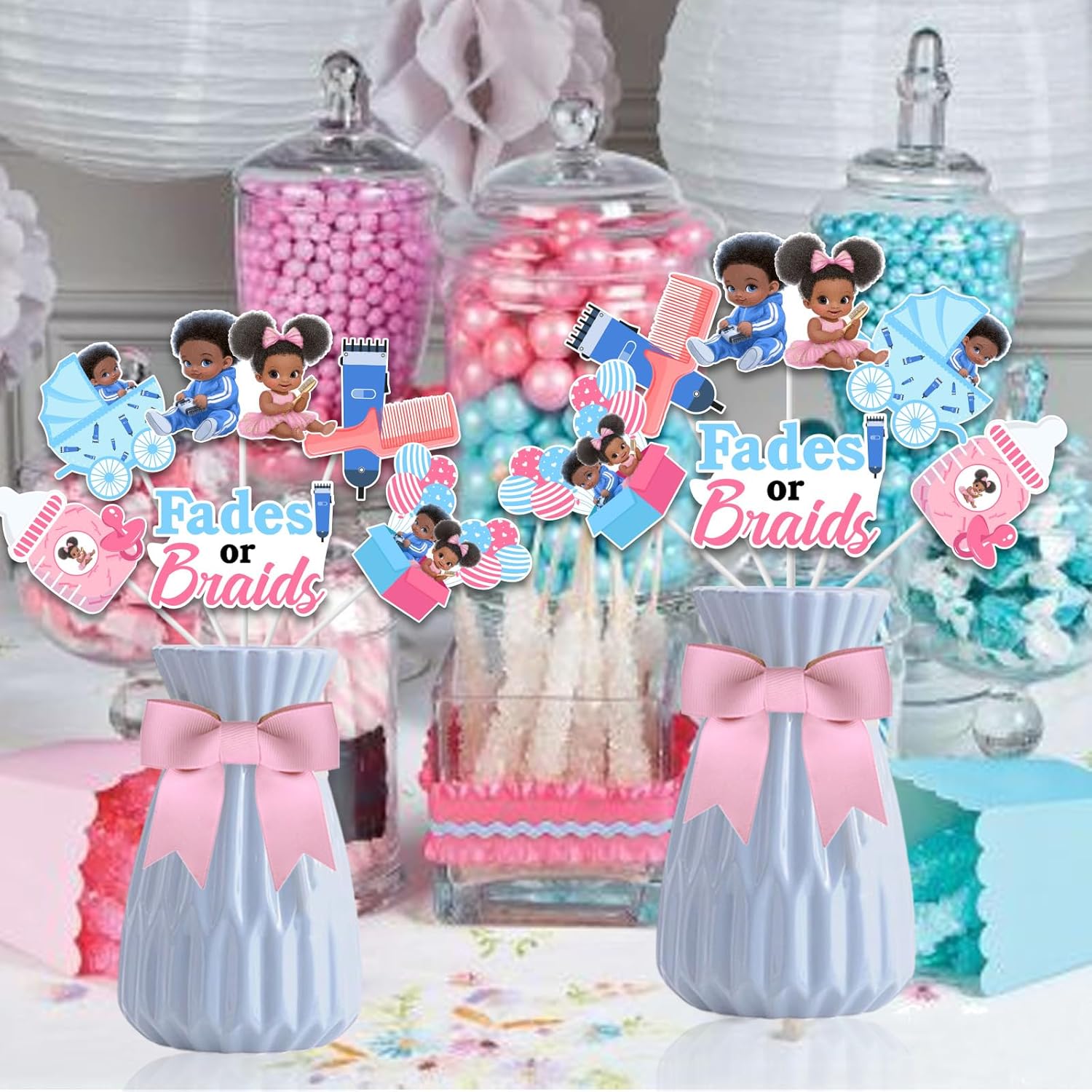 1Set Fades or Braids Gender Re - Centerpiece Stick review and price
