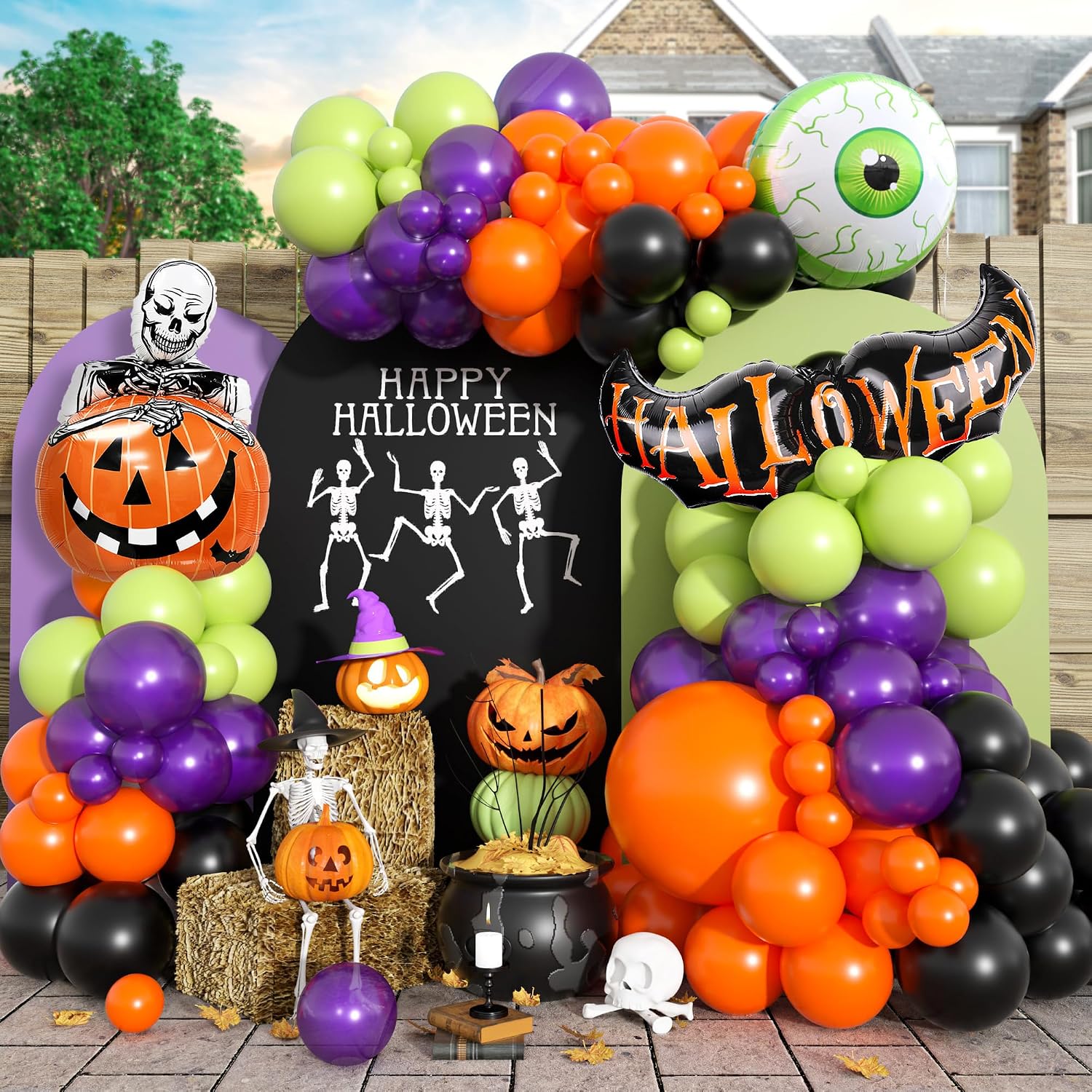 Halloween Balloons Garland Arc - Balloon Arch Kit review and price