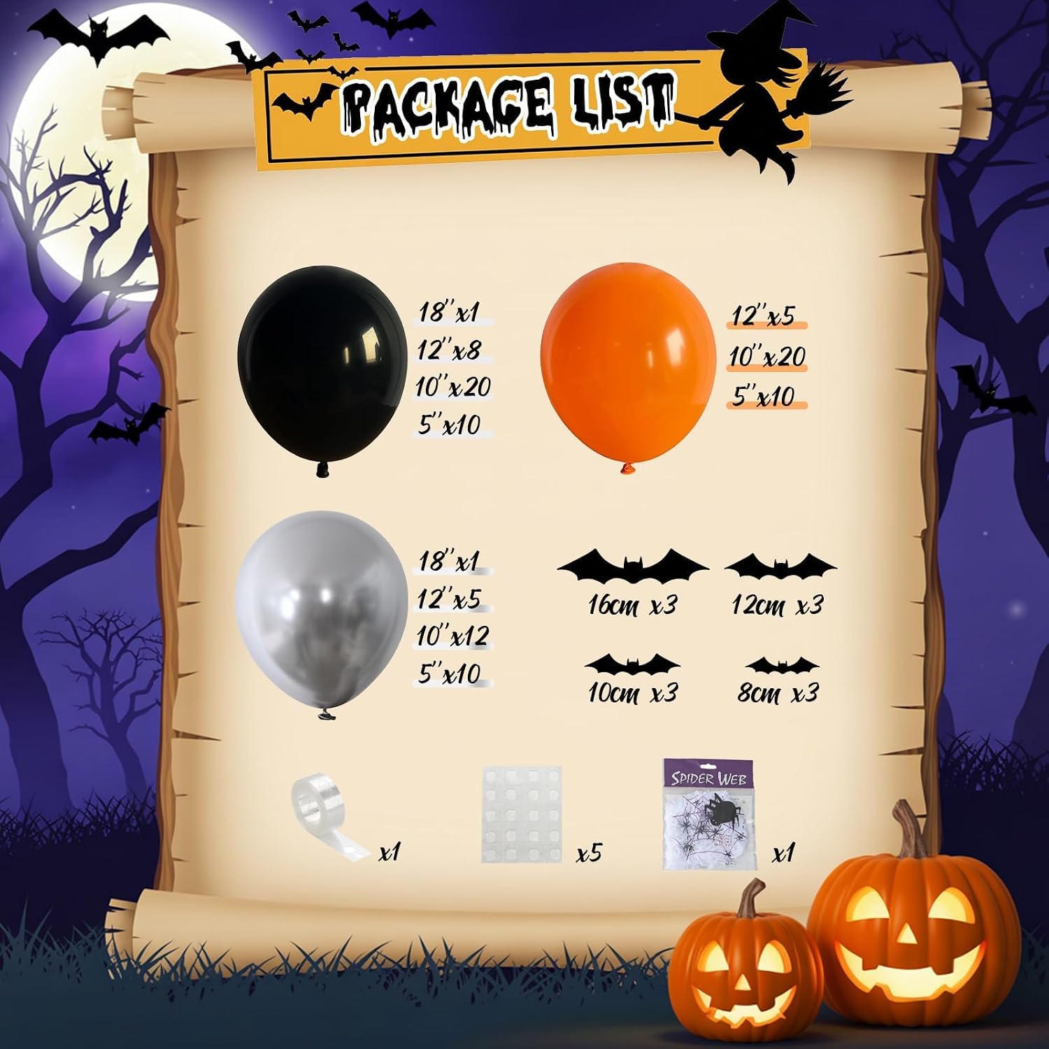 Halloween Balloon Arch Kit Bla - Balloon Arch Kit review and price