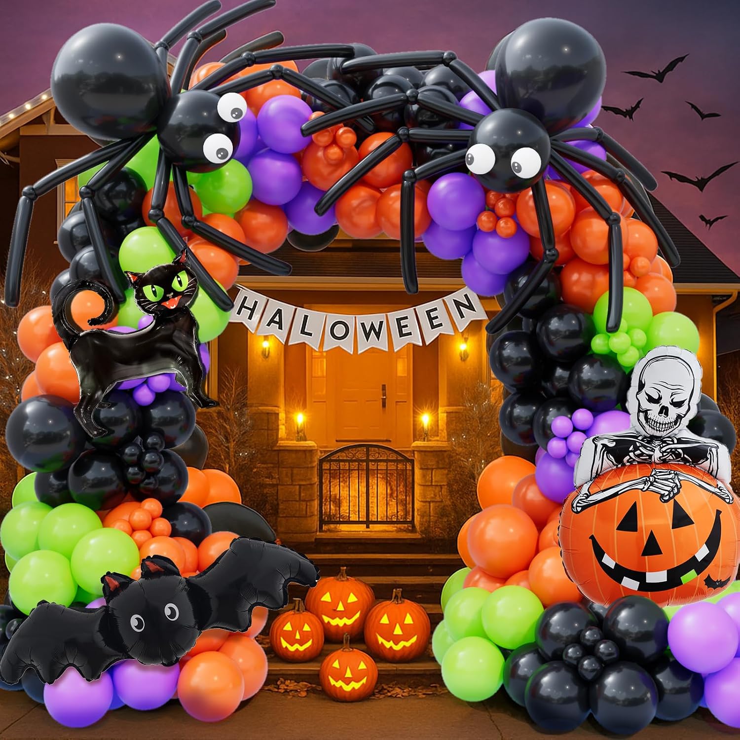 173pcs Halloween Balloon Garla - Balloon Arch Kit review and price