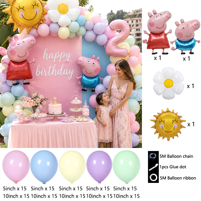 Peppa Pig Themed Balloon Arch  - Balloon Arch Kit review and price