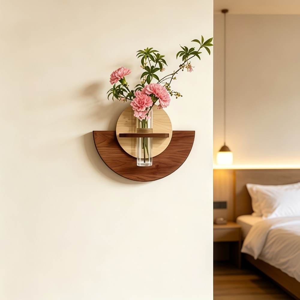 Oval Wood Wall Mount Flower Sh - Flower Wall Panel review and price