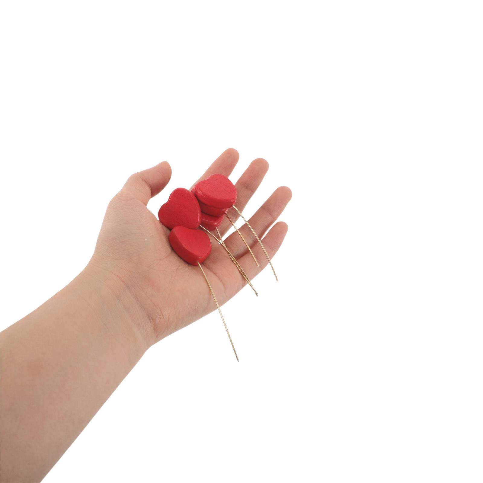 6Pcs Mini Wood Heart Picks Vas - Centerpiece Stick review and price