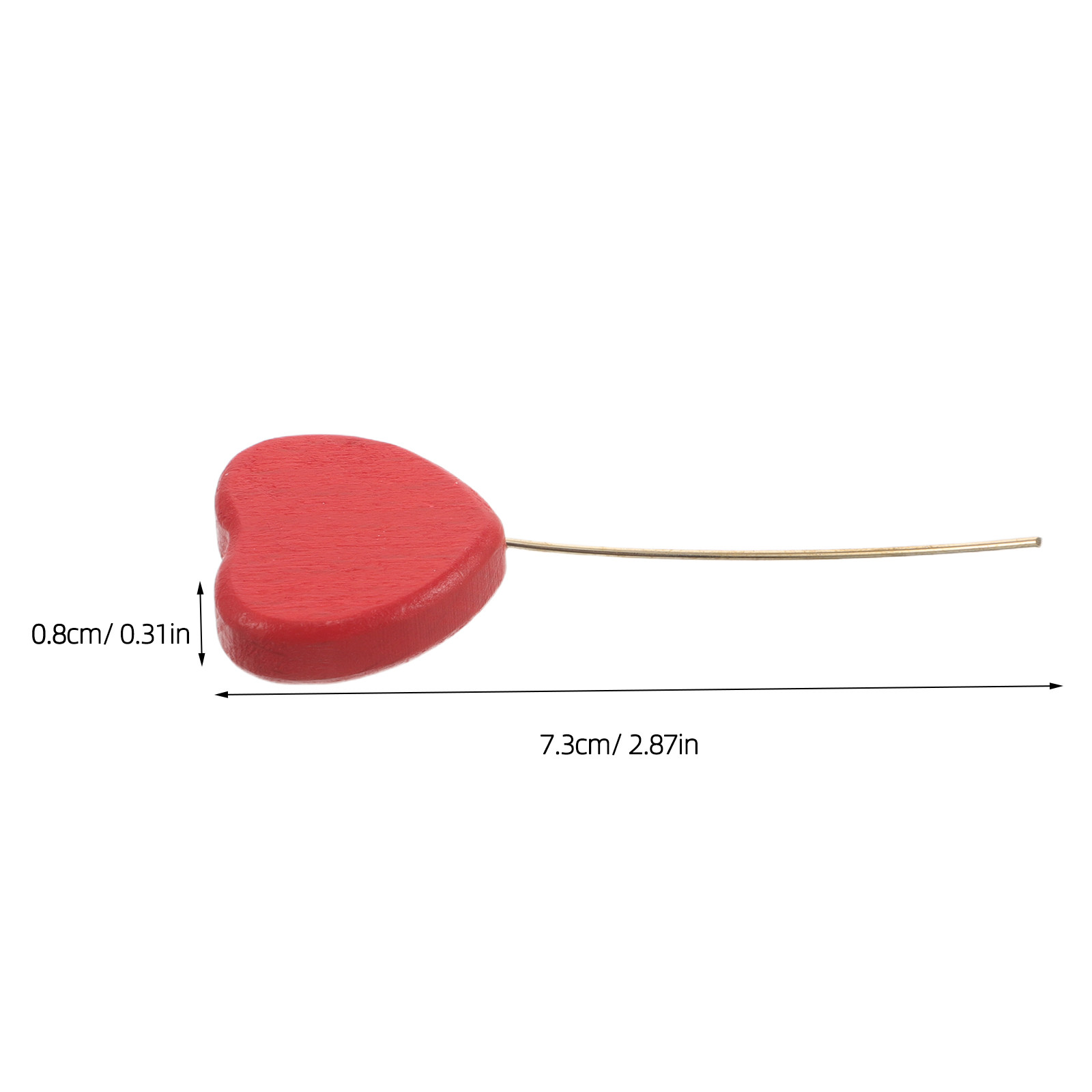 6Pcs Mini Wood Heart Picks Vas - Centerpiece Stick review and price
