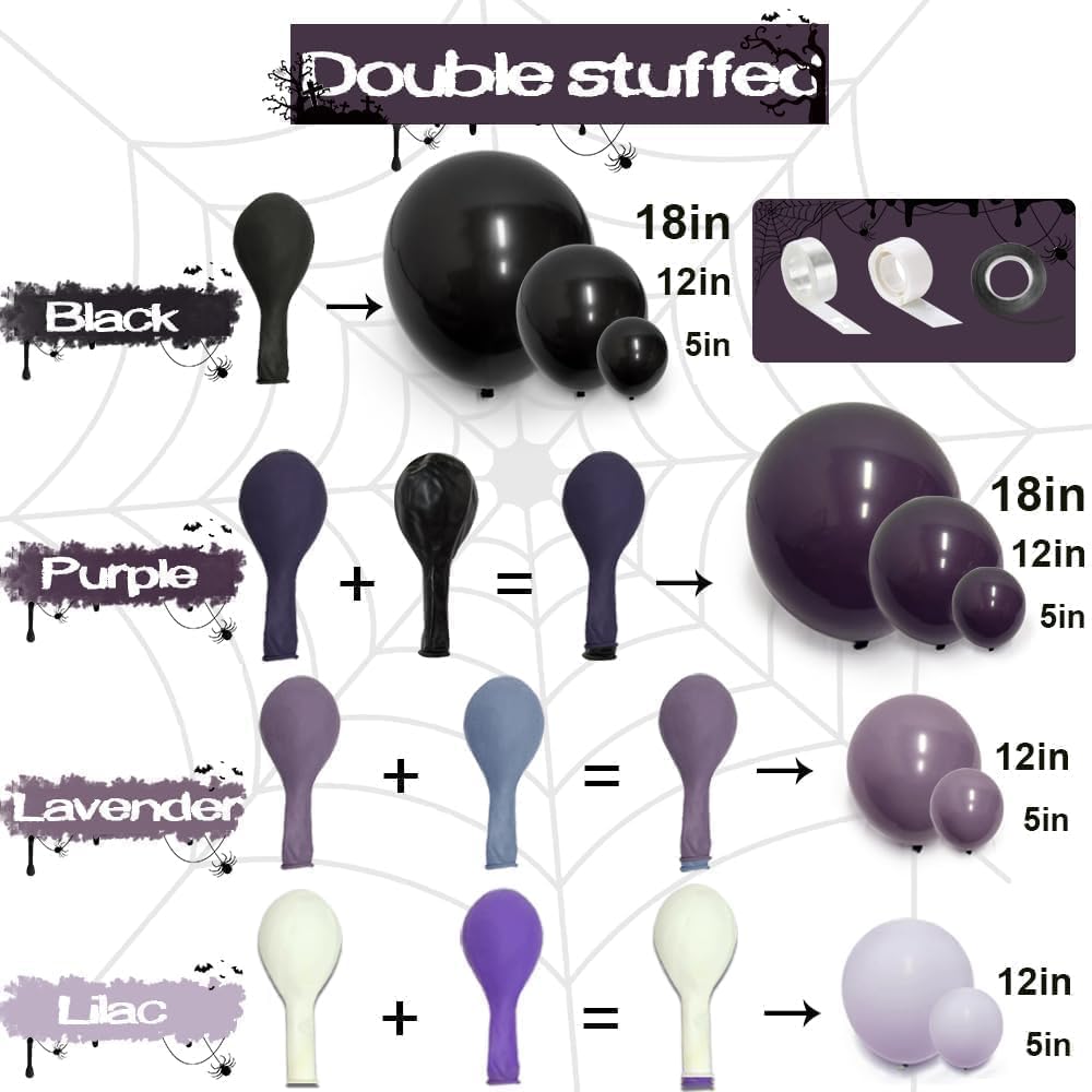 Black Purple Balloon Arch Kit  - Balloon Arch Kit review and price
