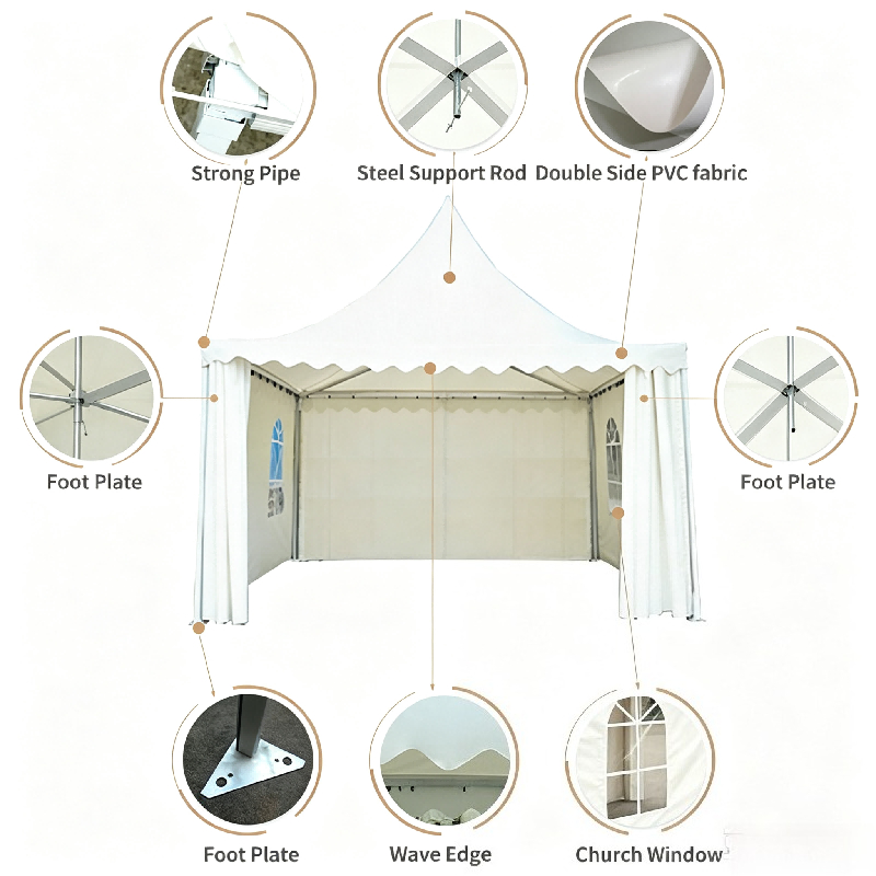 Customizable White Pagoda Tent - Event & Party Supply review and price